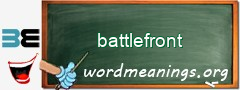 WordMeaning blackboard for battlefront